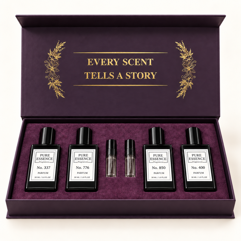 Pure Essence evening gift edit for him with Nos. 337, 776, 850 and 400
