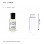 Pure Essence No. 353 perfume oil roll-on, 10ml – inspired by Alien, with bottle dimensions